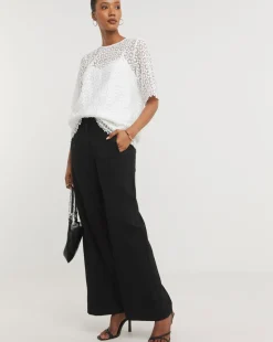 Short Sleeve Lace Top With Cami
