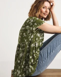 Short Sleeve Smock Top