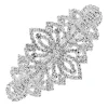 Silver Crystal Ornate Hair Clip