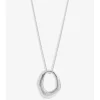 Simply Silver Molten Open Pendant