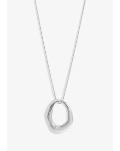 Simply Silver Molten Open Pendant