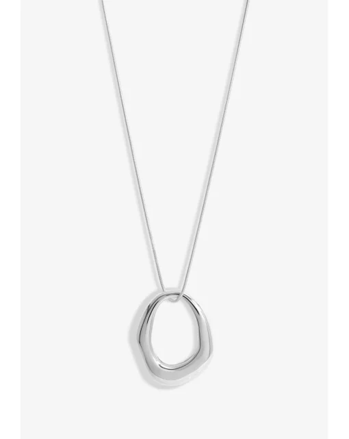 Simply Silver Molten Open Pendant