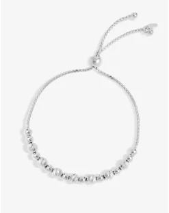 Simply Silver Sterling Silver 925 Diamond Cut Orb Toggle Bracelet