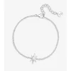 Simply Silver Sterling Silver 925 Cubic Zirconia Star Toggle Bracelet
