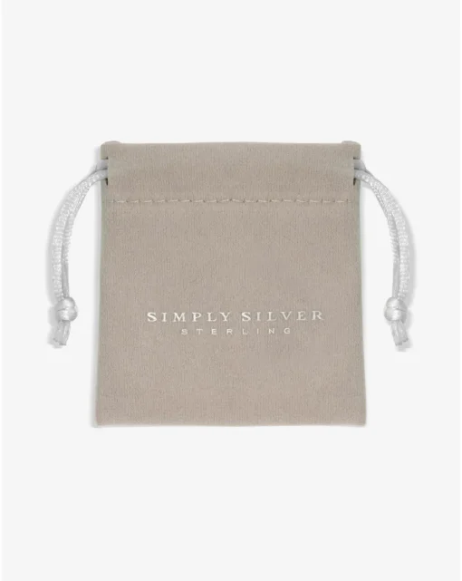 Simply Silver Sterling Silver 925 Polished Textured Heart Bracelet
