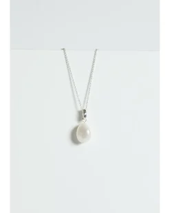 Simply Silver Sterling Silver 925 Semi Precious Pearl Pendant
