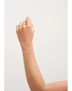 Simply Silver Sterling Silver 925 Cubic Zirconia Star Toggle Bracelet