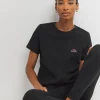 Snowdonia Black Chest Print T-Shirt
