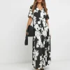 Soft Touch Asymmetric Seam Maxi Dress
