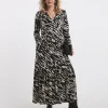 Soft Touch Long Sleeve Notch Neck Dress