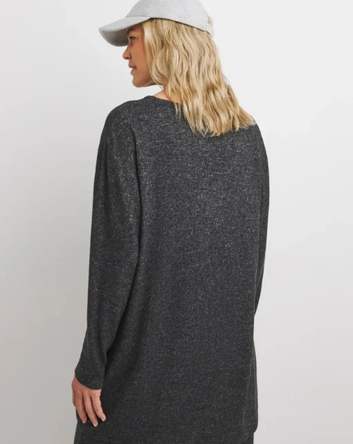 Soft Touch V-Neck Longline Top