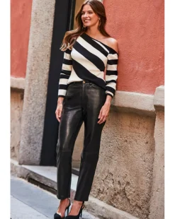 Sosandar Fine Gauge Ribbed Jumper