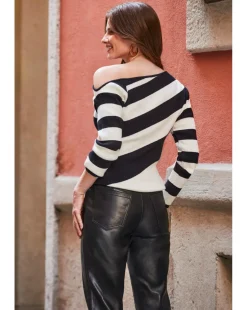 Sosandar Fine Gauge Ribbed Jumper