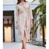 Sosandar Linen Shirt Dress