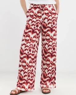 Spun Viscose Wide Leg Trousers