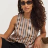 Stripe Shell Tank Top
