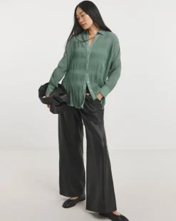 Textured Chiffon Shirt