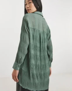 Textured Chiffon Shirt