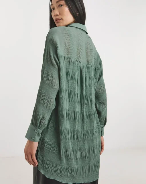 Textured Chiffon Shirt