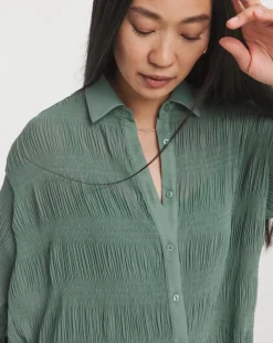 Textured Chiffon Shirt