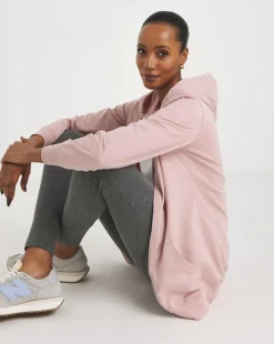 The Blush Longline Zip Hoodie