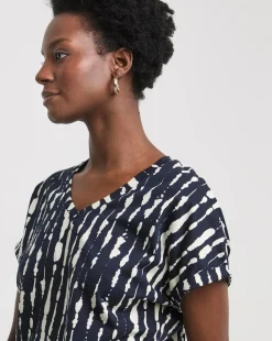 The V Neck Printed T-Shirt