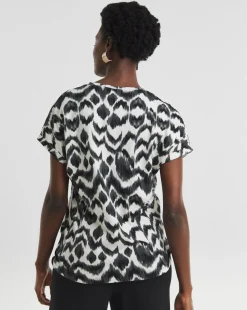 The V Neck Printed T-Shirt