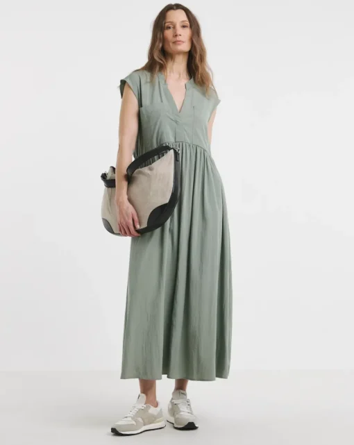 Utility Pocket Detail Maxi Dress