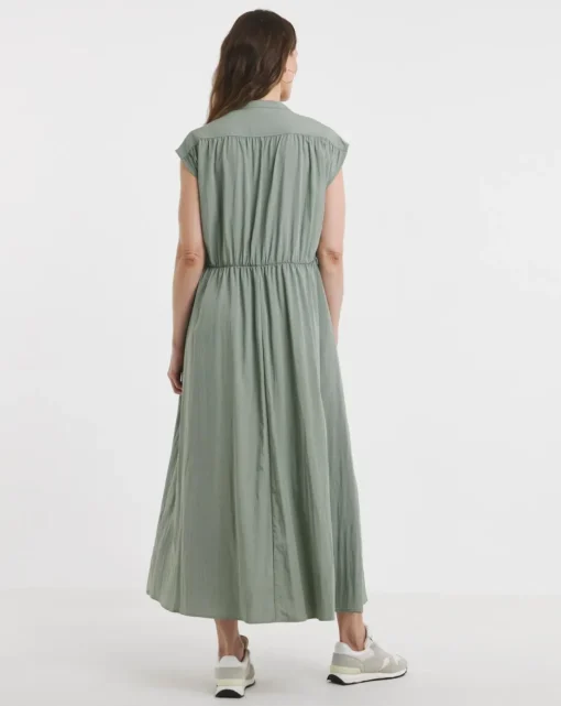 Utility Pocket Detail Maxi Dress