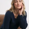 V Neck Open Stitch Jumper