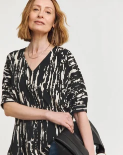 V Neck Oversized Blouse