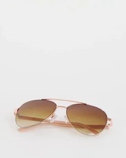 Valentina Rose Gold Aviator Sunglasses