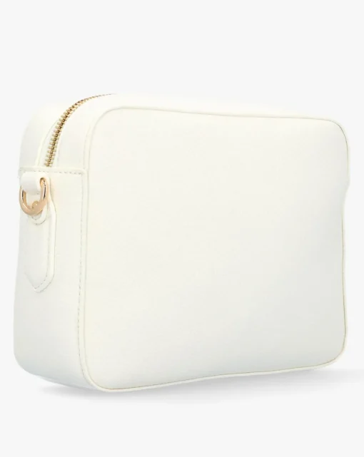 Valentino Bags Brixton II White Pebbled Camera Bag