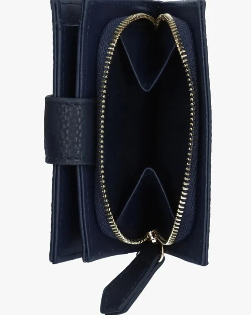 Valentino Bags Brixton Small Foldover Blue Wallet