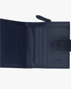 Valentino Bags Brixton Small Foldover Blue Wallet