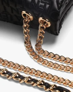 Valentino Bags Dram Black Embroidered Logo Cross-Body Bag