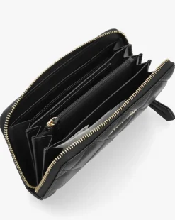 Valentino Bags Ocarina Black Zip Around Purse