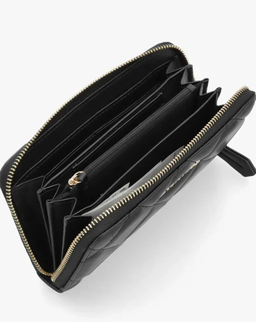Valentino Bags Ocarina Black Zip Around Purse