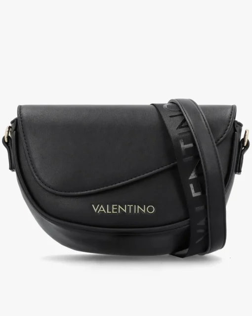 Valentino Bags Piper Asymmetric Flap Black Cross-Body Bag