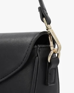 Valentino Bags Piper Asymmetric Flap Black Cross-Body Bag