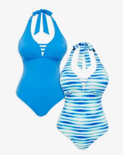 Value 2 Pack Halterneck Swimsuits
