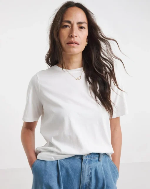 White Crew Neck Short Sleeve T-shirt