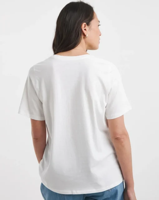White Crew Neck Short Sleeve T-shirt