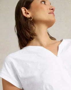 White Stuff Nelly Embroidered Tee