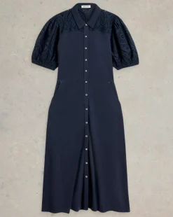 White Stuff Rua Broderie Shirt Dress