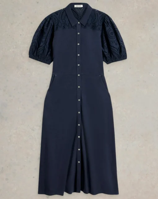 White Stuff Rua Broderie Shirt Dress