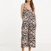 Wide Leg Strappy Culotte Jumpsuit