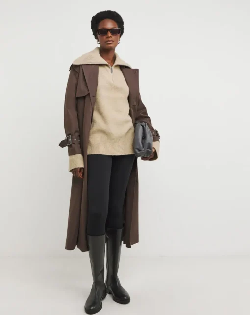 Zip Detail Stepped Hem Tunic