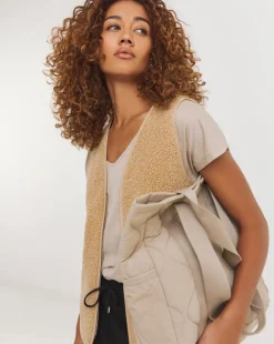 Zip Front Borg Gilet